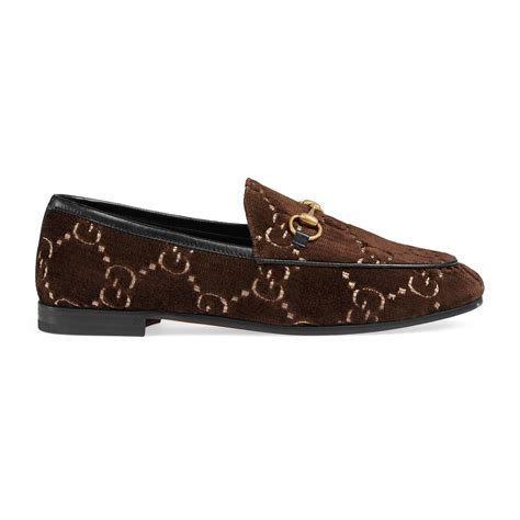 gucci jordaan velvet loafer womens|gucci jordaan loafer women's.